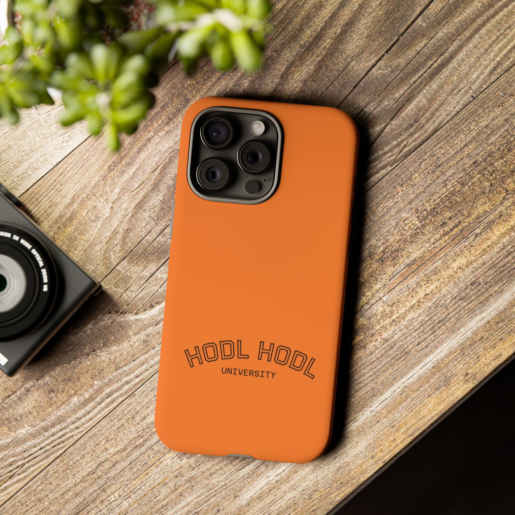 HODL HODL University Orange Tough Phone Case — Durable Crypto-Inspired Protection
