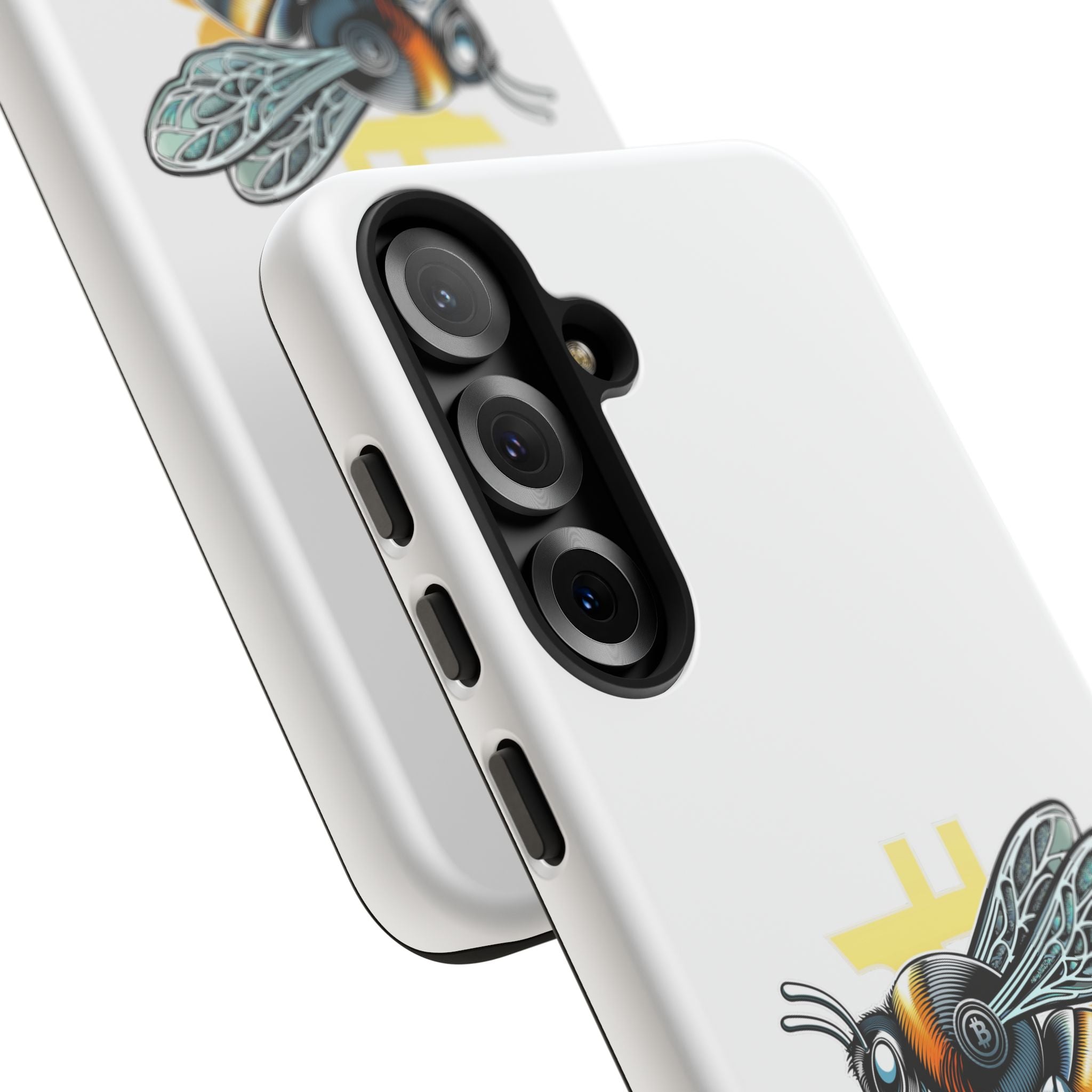 Bitcoin*Wasp Phone Case — Crypto Honeycomb Protective Tough Case | Crypto Gift