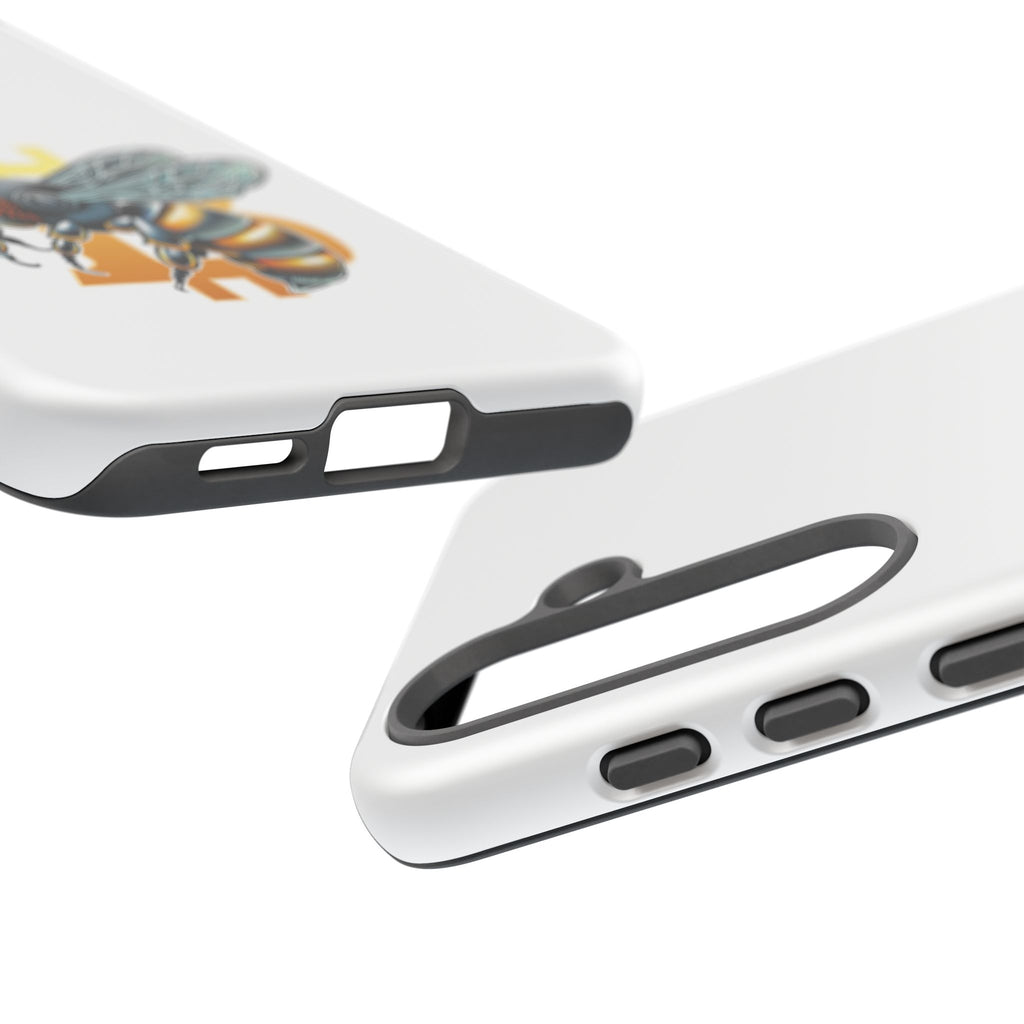 Bitcoin*Wasp Phone Case — Crypto Honeycomb Protective Tough Case | Crypto Gift